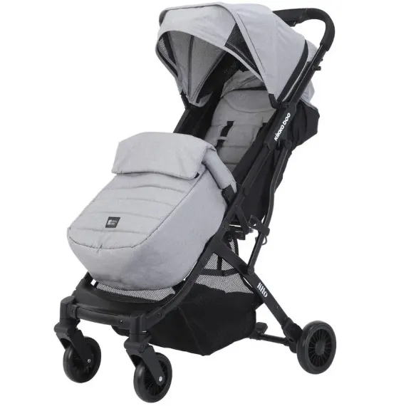 ПРОГУЛОЧНАЯ КОЛЯСКА KIKKA BOO FITO, СЕРЫЙ