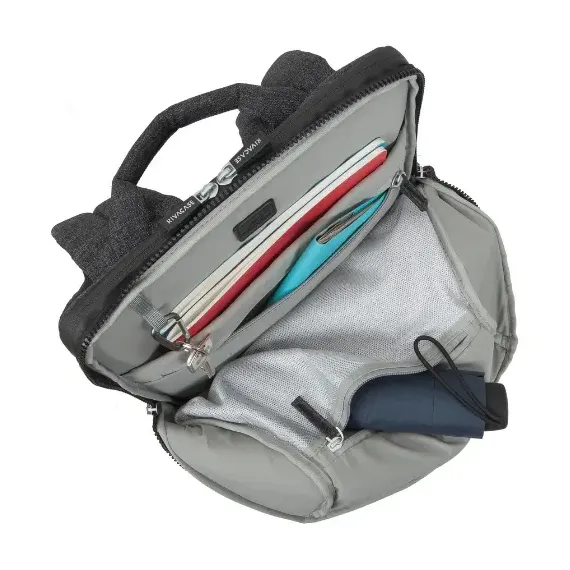 РЮКЗАК ДЛЯ НОУТБУКА RIVACASE LANTAU, 15.6", ПОЛИЭСТЕР, ЧЁРНЫЙ