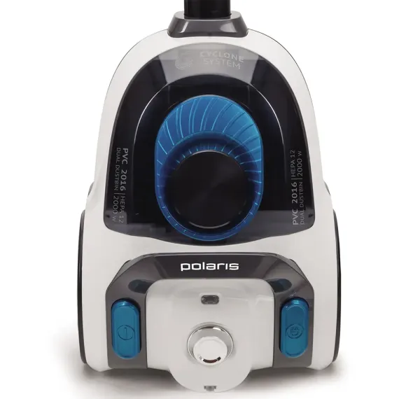 ТРАДИЦИОННЫЙ ПЫЛЕСОС POLARIS PVC2016, БЕЛЫЙ ЧЕРНЫЙ