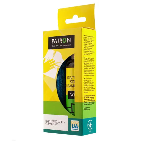 НАБОР ДЛЯ ОЧИСТКИ PATRON F3-017, ДЛЯ ЖК/СВЕТОДИОДНЫХ ЭКРАНОВ