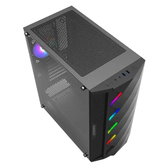 CARCASA PC GAMEMAX DIAMOND, MIDI-TOWER, ATX, NEGRU