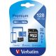 128GB microSD Class10 A1 UHS-I + SD adapter  Verbatim Premium microSDXC, 600x, Up to: 90MB/s 128GB microSD Class10 A1 UHS-I + SD adapter  Verbatim Premium microSDXC, 600x, Up to: 90MB/s