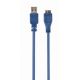 Cable microUSB3.0 - 3m (for external HDD) - Cablexpert -  CCP-mUSB3-AMBM-6, 3.0 m, USB 3.0 A-plug to Micro B-plug, Blue Cable microUSB3.0 - 3m (for external HDD) - Cablexpert -  CCP-mUSB3-AMBM-6, 3.0 m, USB 3.0 A-plug to Micro B-plug, Blue