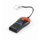Card Reader Gembird FD2-MSD-3, MicroSDHC, Key ring cord, Black/Orange, Card Reader Gembird FD2-MSD-3, MicroSDHC, Key ring cord, Black/Orange,