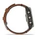 Garmin Fenix 7 Sapphire Solar Titanium with Chestnut Leather Band (includes graphite silicone band)