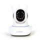 Gembird Rotating FullHD WiFi camera, 1080p indoor WiFi IP-camera with built-in microphone, speaker, LAN port, microSD slot, Rotates up to 355° horizontally and 120° vertically, Motion detection and alarm alerts, lFree apps for Android and iOS, White Gembird Rotating FullHD WiFi camera, 1080p indoor WiFi IP-camera with built-in microphone, speaker, LAN port, microSD slot, Rotates up to 355° horizontally and 120° vertically, Motion detection and alarm alerts, lFree apps for Android and iOS, White
