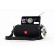 Gembird SPK-BT-17, Portable Bluetooth speaker with FM-radio, 10W (2x5W) RMS, Bluetooth v.5.1, Handsfree profile (Built-in microphone), microSD, built-in lithium battery -1200 Up to 7 hours, AUX stereo input, Black