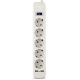 Surge Protector SVEN SF-05LU, 5 Sockets + 2 USB (2,4 A) , 1.8m, White,