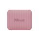 Trust Zowy Compact Bluetooth Wireless Speaker 10W, Waterproof IPX7, Up to 12 hours, Link two speakers wirelessly to boost your party, microSD or 3.5mm aux input, built-in microphone, Pink