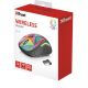 Trust Yvi FX Wireless Mouse - Geometrics, LED illumination in continuously changing colours, 8m 2.4GHz, Micro receiver, 800-1600 dpi, 4 button, Rubber sides for comfort and grip, USB Trust Yvi FX Wireless Mouse - Geometrics, LED illumination in continuously changing colours, 8m 2.4GHz, Micro receiver, 800-1600 dpi, 4 button, Rubber sides for comfort and grip, USB