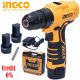 Шуруповёрт аккумуляторный Li-Ion 12V/2*1.5A INGCO CDLI12325