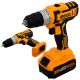 Набор Аккумуляторный шуруповерт + Углошлифовальная машина с 2 АКБ 20V 4Ah INGCO CKLI2009 Набор Аккумуляторный шуруповерт + Углошлифовальная машина с 2 АКБ 20V 4Ah INGCO CKLI2009