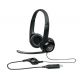 Наушники с микрофоном Logitech H390 Black USB Headset, Headset: 20Hz-20kHz, Microphone: 100Hz-10kHz, 2.4m cable, 981-000406
