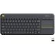 Клавиатура Logitech K400 Plus Black TV Wireless Touch Keyboard USB, 920-007147 (tastatura fara fir/беспроводная клавиатура) Клавиатура Logitech K400 Plus Black TV Wireless Touch Keyboard USB, 920-007147 (tastatura fara fir/беспроводная клавиатура)