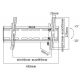 Flat Panel Wall Support Brateck LP41-24T for TV screen size 32" - 55", Tilt from +5° to -10°, VESA 100x100, 200x100, 200x200, 400x200, 50Kg, Bubble Level Flat Panel Wall Support Brateck LP41-24T for TV screen size 32" - 55", Tilt from +5° to -10°, VESA 100x100, 200x100, 200x200, 400x200, 50Kg, Bubble Level