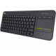 Клавиатура Logitech K400 Plus Black TV Wireless Touch Keyboard USB, 920-007147 (tastatura fara fir/беспроводная клавиатура) Клавиатура Logitech K400 Plus Black TV Wireless Touch Keyboard USB, 920-007147 (tastatura fara fir/беспроводная клавиатура)