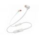 JBL Tune T110BT White Bluetooth Wireless In-Ear Headphones, 20Hz-20kHz, 16 Ohms, 96dB, Microphone, Remote, BT4.0, 120 mAh Lithium-Ion Polymer up to 6 hours, JBLT110BTWHT