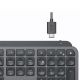 Клавиатура Logitech Wireless MX Keys Advanced Graphite Illuminated Keyboard, Logitech Unifying 2.4GHz wireless technology, Bluetooth, Rechargeable with USB type C, Graphite 920-009417 Клавиатура Logitech Wireless MX Keys Advanced Graphite Illuminated Keyboard, Logitech Unifying 2.4GHz wireless technology, Bluetooth, Rechargeable with USB type C, Graphite 920-009417