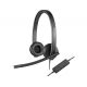 Logitech Headset USB Stereo H570e Black, Headset: 31.5Hz-20kHz, Microphone: 100Hz-18kHz, 2.5m cable, 981-000575 (casti cu microfon/наушники с микрофоном)
