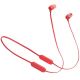 JBL Tune T125BT Red Bluetooth Wireless In-Ear Headphones, 20Hz-20kHz, 16 Ohms, 96dB, Microphone, Remote, BT5.0, 120 mAh Lithium-Ion Polymer up to 16 hours,