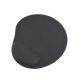 Коврик для мыши Gembird MP-GEL-BK Black Gel mouse pad with wrist rest Коврик для мыши Gembird MP-GEL-BK Black Gel mouse pad with wrist rest