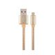 Gembird CCB-mUSB2B-AMBM-6-G, Gold, 1.8m, Professional series, Cable microUSB2.0 Cotton braided USB 2.0 A-plug to Micro B-plug, blister Gembird CCB-mUSB2B-AMBM-6-G, Gold, 1.8m, Professional series, Cable microUSB2.0 Cotton braided USB 2.0 A-plug to Micro B-plug, blister