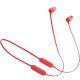 JBL Tune T125BT Red Bluetooth Wireless In-Ear Headphones, 20Hz-20kHz, 16 Ohms, 96dB, Microphone, Remote, BT5.0, 120 mAh Lithium-Ion Polymer up to 16 hours,