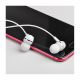 Borofone BM36 white (709707) Acura Universal earphones with mic, Speaker outer diameter 10MM, cable length 1.2m, Microphone, adapted to control Apple and Android