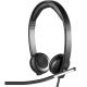 Logitech USB Headset H650e Dual, Bi-directional ECM noise-canceling mic Freq. resp: 100 Hz - 10 KHz Sensitivity: -45 dB +/- 3 dB, 2.5m cable, 981-000519 (casti cu microfon/наушники с микрофоном)