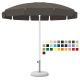 Зонт CREMA POSEIDON PO18 (Италия), диаметр 180 cм с полями (с воланом) + Ветрозащитный купол + Чехол из PVC + опора (80 см) для установки в утяжеляющую базу + База для зонта B23 (35kg) (Зонт для сада террасы бассейна)