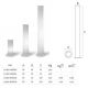 Уличный светильник столбик LYXO VERTIGO Column H 170 cm with Led tube Outdoor - wire - metal base - moq. 2 pcs on pallet LA307-HOR170