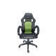 Gaming chair SPACER  SPCH-CHAMP-GRN  Black-Green, Synthetic PU + Textil, 120 kg max