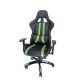 Gaming chair SPACER  SPCH-TRINITY-GRN  Black-Green, Synthetic PU,120 kg max., Adjustable Back Angle 90°- 135°, Armrests ajustable, Pillow-2 Gaming chair SPACER  SPCH-TRINITY-GRN  Black-Green, Synthetic PU,120 kg max., Adjustable Back Angle 90°- 135°, Armrests ajustable, Pillow-2