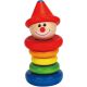 Hape E0010A  Деревянная игрушка-пирамидка клоун «Funny Clown» дисплей 6 шт Hape E0010A  Деревянная игрушка-пирамидка клоун «Funny Clown» дисплей 6 шт
