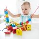 Hape E1019A Деревянный набор: Шнуровка Радужные геометрические формы Hape E1019A Деревянный набор: Шнуровка Радужные геометрические формы