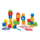 Hape E1019A Деревянный набор: Шнуровка Радужные геометрические формы Hape E1019A Деревянный набор: Шнуровка Радужные геометрические формы