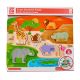 Hape E1455A Деревянная игрушка - Пазл вкладыш "Дикие животные"