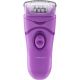 Epilator Esperanza COPACABANA EBD002V Violet, Detachable head - can be washed under running water 2 speed levels depilation, Power supply: batteries 3 Epilator Esperanza COPACABANA EBD002V Violet, Detachable head - can be washed under running water 2 speed levels depilation, Power supply: batteries 3