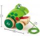 HAPE E0361A Игрушка-каталка деревянная Frog Pull-Along