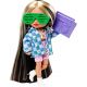 Barbie HGP65 Кукла Extra Minis Модница в зеленом костюме с принтом смайликов, 15 см Barbie HGP65 Кукла Extra Minis Модница в зеленом костюме с принтом смайликов, 15 см