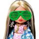 Barbie HGP65 Кукла Extra Minis Модница в зеленом костюме с принтом смайликов, 15 см Barbie HGP65 Кукла Extra Minis Модница в зеленом костюме с принтом смайликов, 15 см