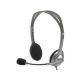 Logitech H110 Grey Stereo Headset, Headset: 20Hz-20kHz, Microphone: 100Hz-16kHz, 2m cable, 2 x mini-jack 3.5mm 981-000271 (casti cu microfon/наушники с микрофоном)