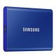 Внешний SSD накопители 2TB Samsung Portable SSD T7 MU-PC2T0H/WW External SSD Blue, Read 1050 MB/s, Write 1000 MB/s, Shock Resistance, USB 3.2 Gen.2 (SSD extern/внешний SSD)