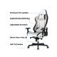 Игровое кресло Lumi Premium Gaming Chair CH06-36 with Headrest & Lumbar Support , Black/White, PVC Leather, 2D Armrest, Steel Frame, 350mm Nylon Plastic Base, PU Caster, 80mm Class 4 Gas Lift, Weight Capacity 180 Kg
