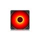 120mm Case Fan  - DEEPCOOL "RF120R" RED LED Fans, 120x120x25mm, 500-1500rpm, 21.9dBa, 48.9 CFM, 3-pin & 4-pin Peripheral