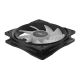 120mm Case Fan  - DEEPCOOL "RF120R" RED LED Fans, 120x120x25mm, 500-1500rpm, 21.9dBa, 48.9 CFM, 3-pin & 4-pin Peripheral