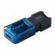 Флеш-накопитель USB-С3.2 Kingston DataTraveler 80M 64ГБ, Black/Blue Флеш-накопитель USB-С3.2 Kingston DataTraveler 80M 64ГБ, Black/Blue