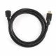 Cable HDMI  CC-HDMI490-6, 1.8 m, HDMI v.1.4 90 degrees, male-male, Black cable with gold-plated connectors, Bulk packing