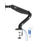 Arm for 1 monitors 13"-31.5" -  AOC AS110DX with integrated USB Hub, Black, USB Hub: USB-C + USB3.0, Desk Clamp/Grommet, Aluminum structure, Gas spring, Height adjustment, Max.Load: 2-9kg, Tilt: '-90°~+85°, Swivel:180°, Rotation:360°, Hidden cable managem Arm for 1 monitors 13"-31.5" -  AOC AS110DX with integrated USB Hub, Black, USB Hub: USB-C + USB3.0, Desk Clamp/Grommet, Aluminum structure, Gas spring, Height adjustment, Max.Load: 2-9kg, Tilt: '-90°~+85°, Swivel:180°, Rotation:360°, Hidden cable managem