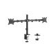 Arm for 2 monitors 17"-32"  Gembird MA-D2-01, Adjustable desk 2-display mounting arm (rotate, tilt, swivel),  VESA 75/100, up to 9 kg, black Arm for 2 monitors 17"-32"  Gembird MA-D2-01, Adjustable desk 2-display mounting arm (rotate, tilt, swivel),  VESA 75/100, up to 9 kg, black
